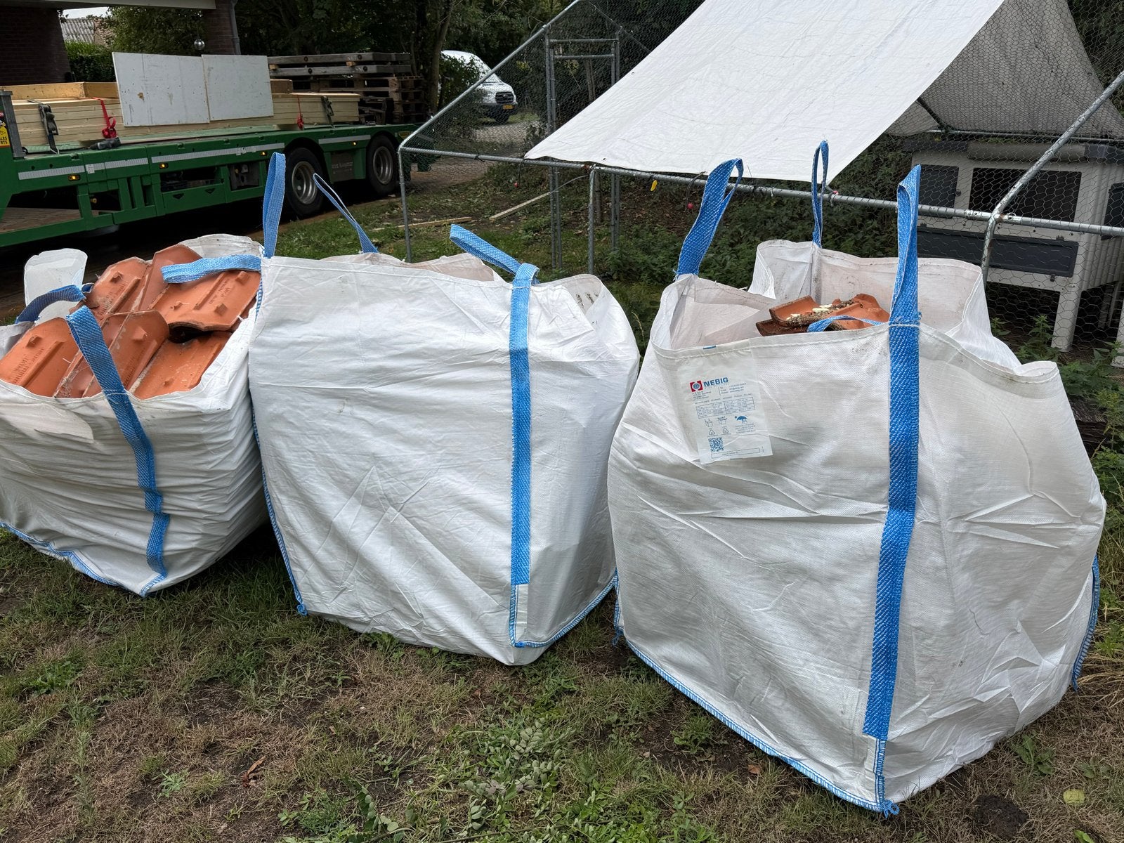 Oud Hollandse Pottelberg dakpannen ruim 500 stuks 20-25m2, Ophalen, Gebruikt, Steen of Klei, 15 m² of meer