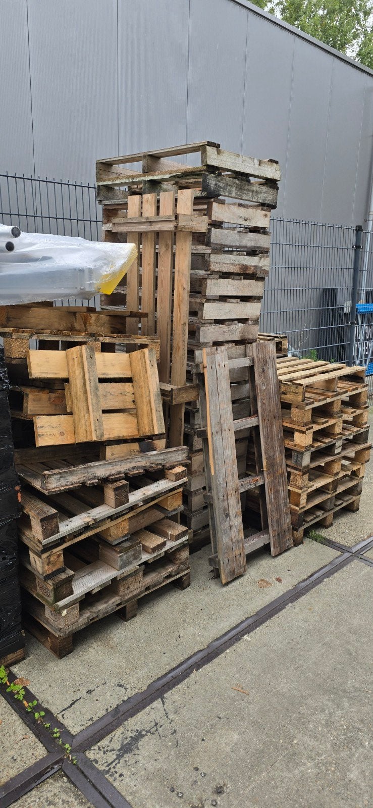 gebruikte houten pallets voor brandhout, Ophalen, Overige houtsoorten, Minder dan 200 cm, Pallet