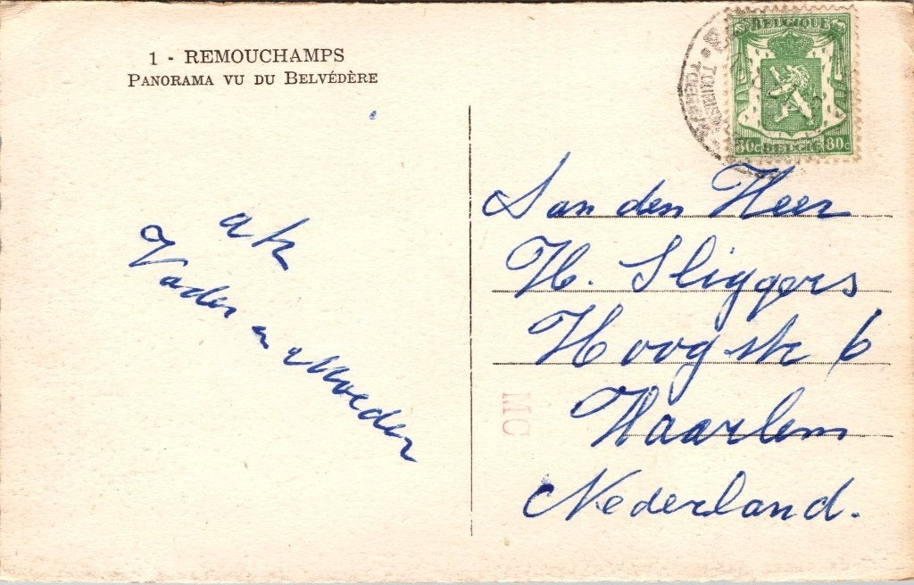 Remouchamps België - 7 oude postkaarten, Ophalen of Verzenden, 1940 tot 1960, Gelopen, Luik
