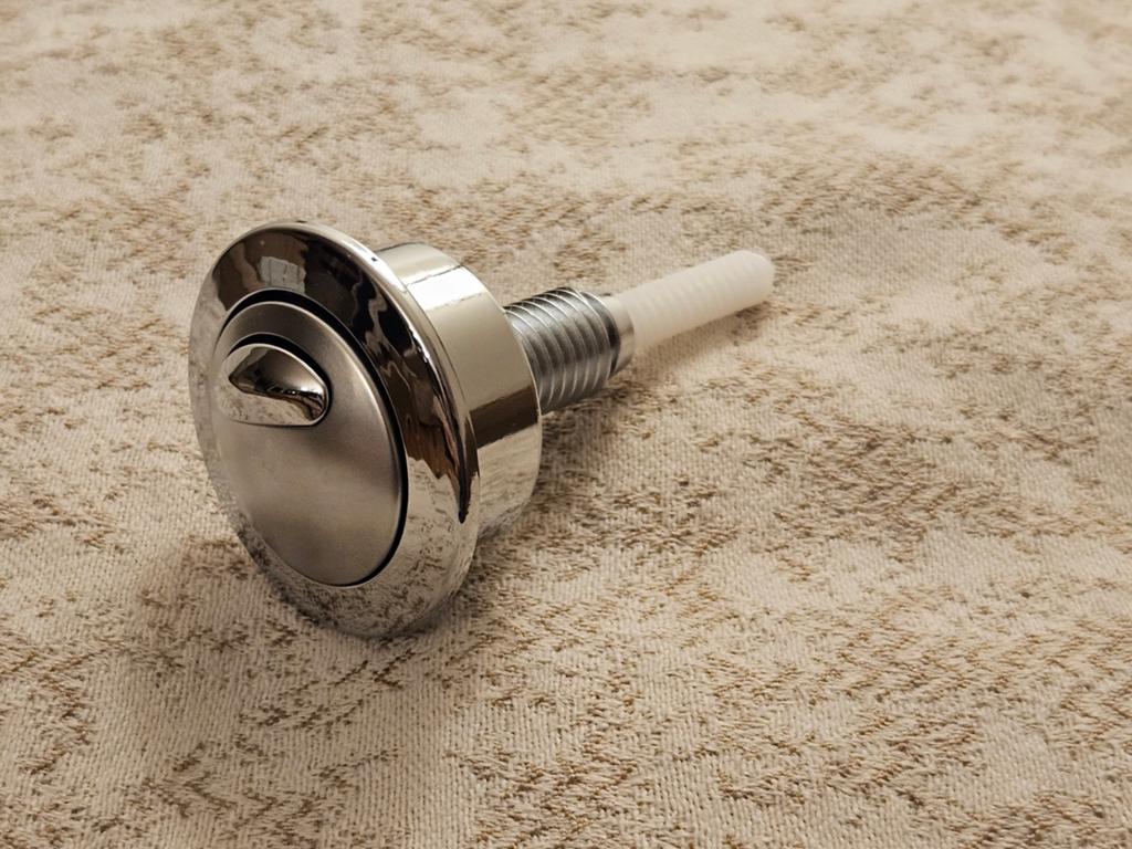Nieuw WC dubbele drukknop - Chroom, Doe-het-zelf en Verbouw, Sanitair, Ophalen of Verzenden, Nieuw, Chroom, Toilet