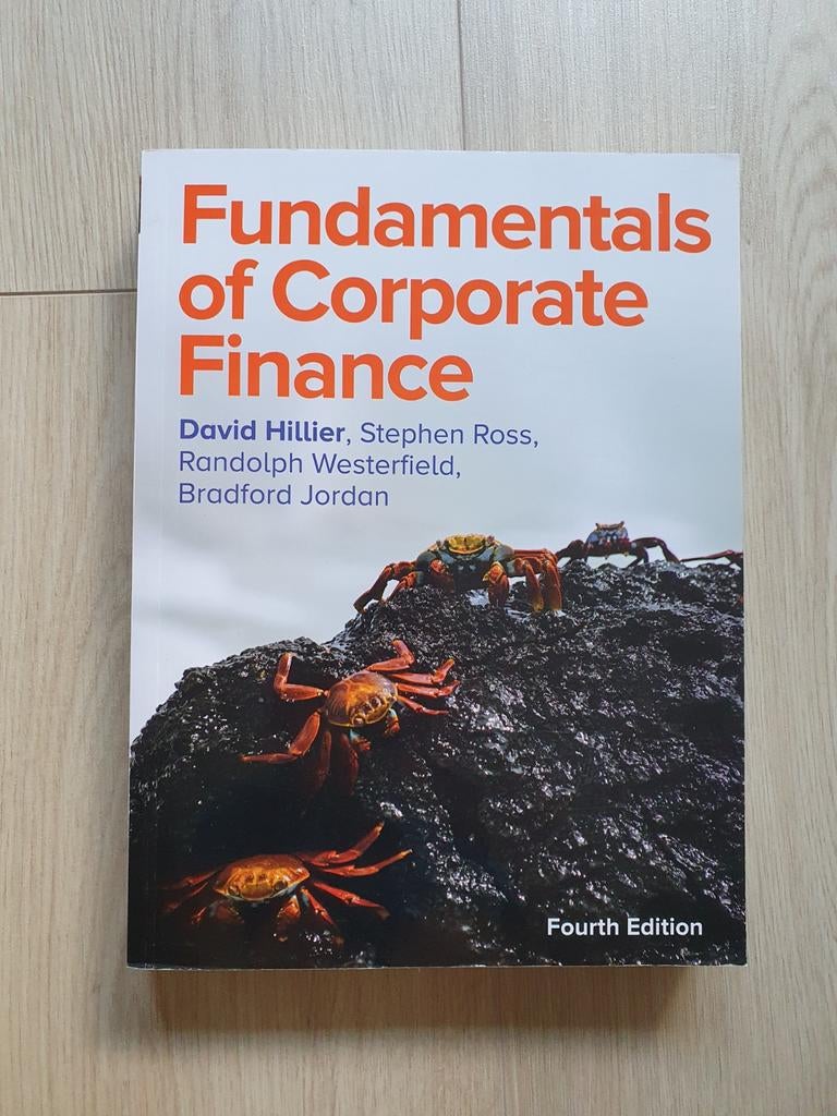 Fundamentals of Corporate Finance - Fourth Edition, Boeken, Zo goed als nieuw, Gamma, Hillier, Ross, Westerfield & Jordan, HBO