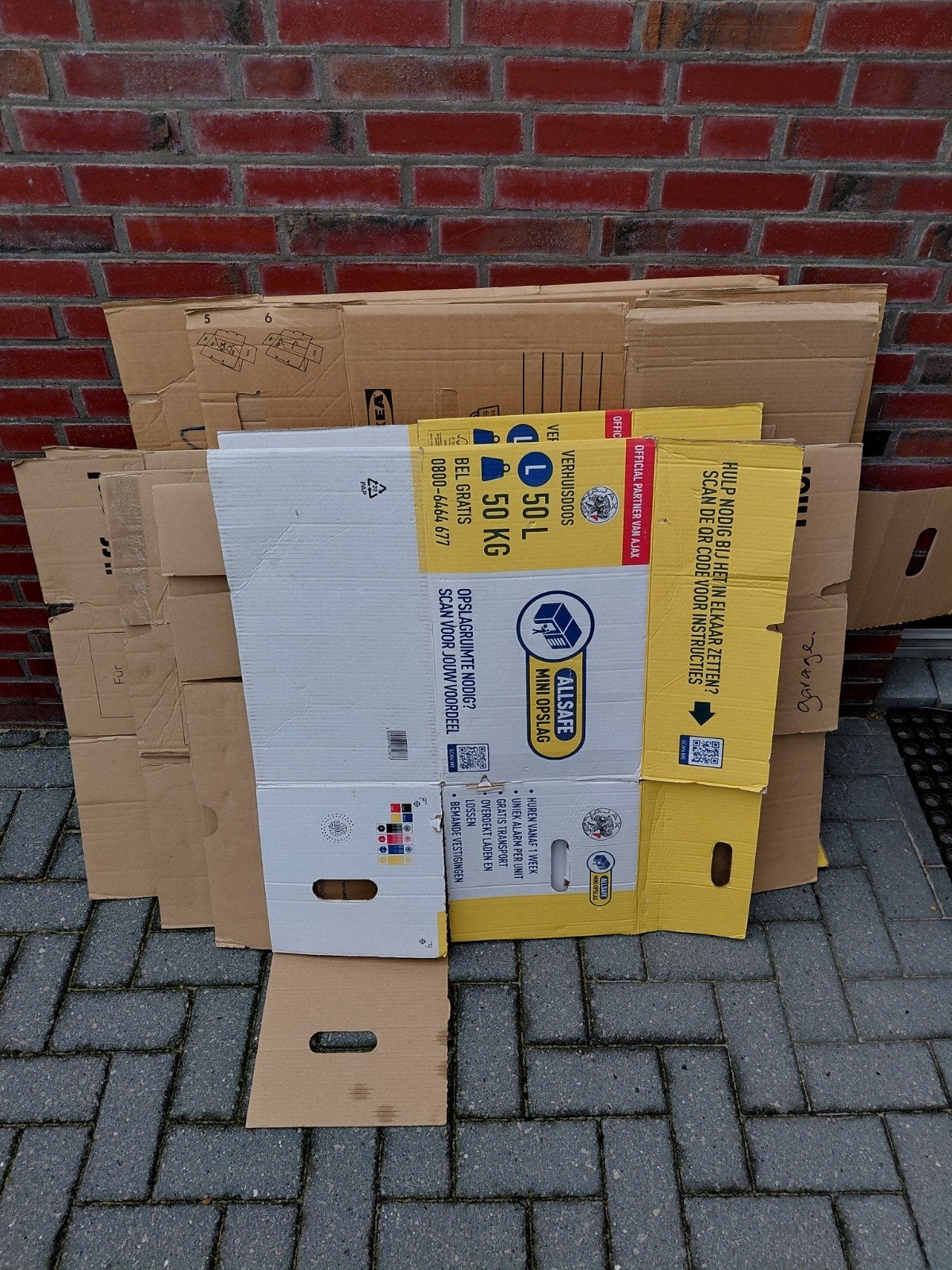 Verhuisdozen 14 stuks, Ophalen, 40 tot 60 cm, 50 tot 75 cm, 35 tot 50 cm