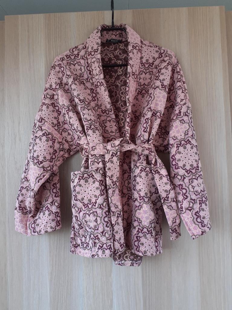 Mooie blazer met ceintuur, Zo goed als nieuw, Jasje, Roze, Wouw