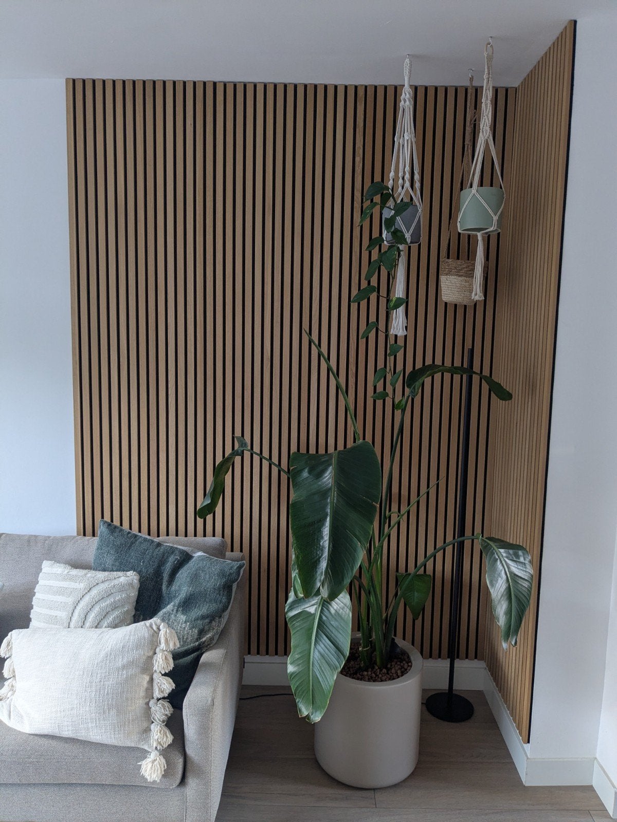 4x Akupanel (acoustic wooden wall slats), Ophalen, Zo goed als nieuw