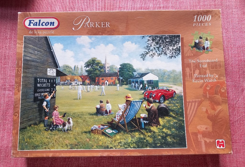 Falcon puzzle Parker The Scoreboard end 1000 stukjes, Ophalen of Verzenden, 500 t/m 1500 stukjes, Zo goed als nieuw