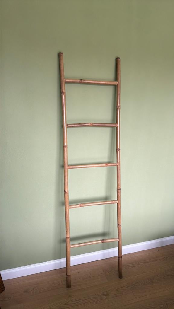 Decoratieve ladder (bamboe), Huis en Inrichting, Ophalen of Verzenden, Rond, Minder dan 50 cm, Minder dan 100 cm