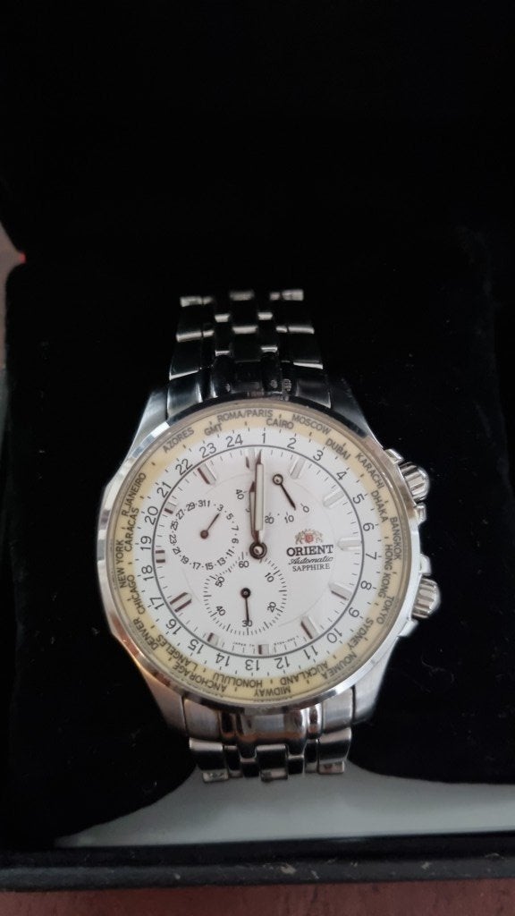 Zeer mooie heren Orient  CEY04003WO  Automatic, Overige merken, Staal, Staal, Polshorloge