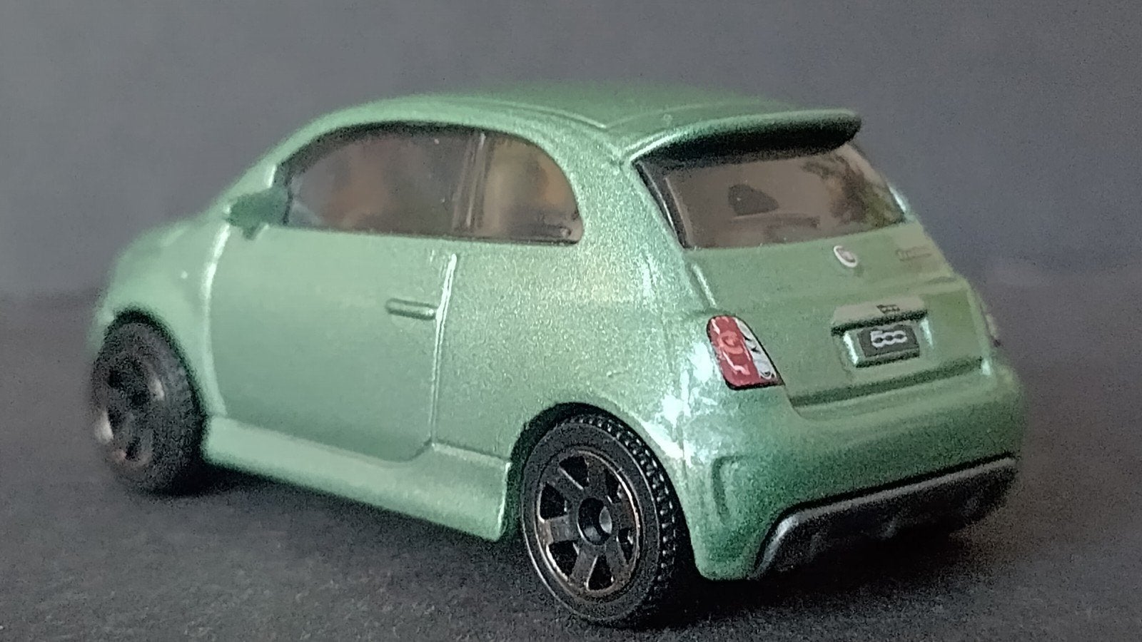 Fiat 500 Turbo green 1:64 3inch Matchbox Pol, Auto, Verzenden, ., Nieuw