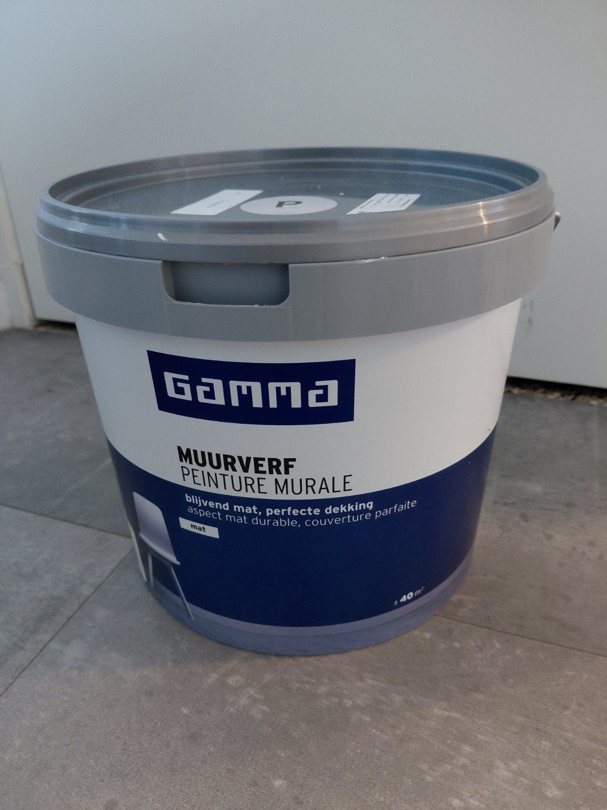 GAMMA Muurverf Mat 5L - Floating Foam, Ophalen, Blauw, Nieuw, Verf