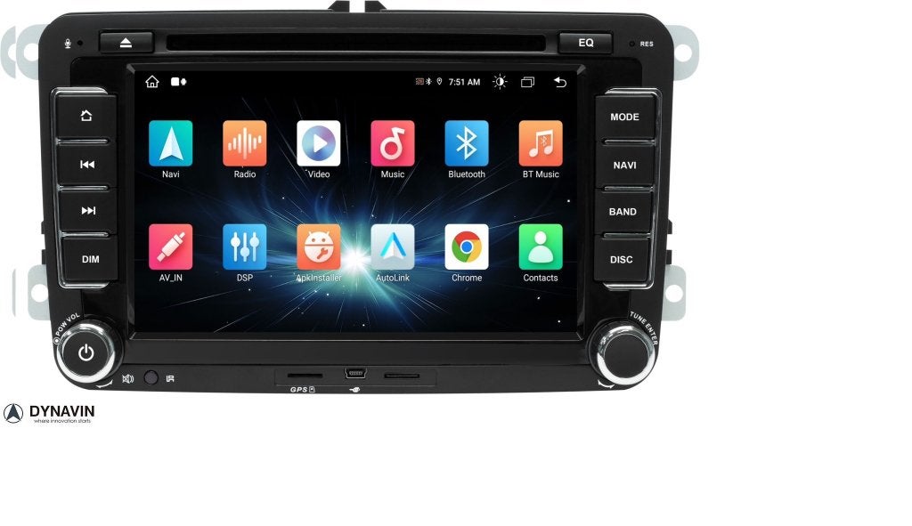 vw polo autoradio navigatie carkit android auto carplay usb, Ophalen of Verzenden, Dynavin, VERKOOP@INBOUWNAVIGATIE.COM, Oberonweg 262 3208pg