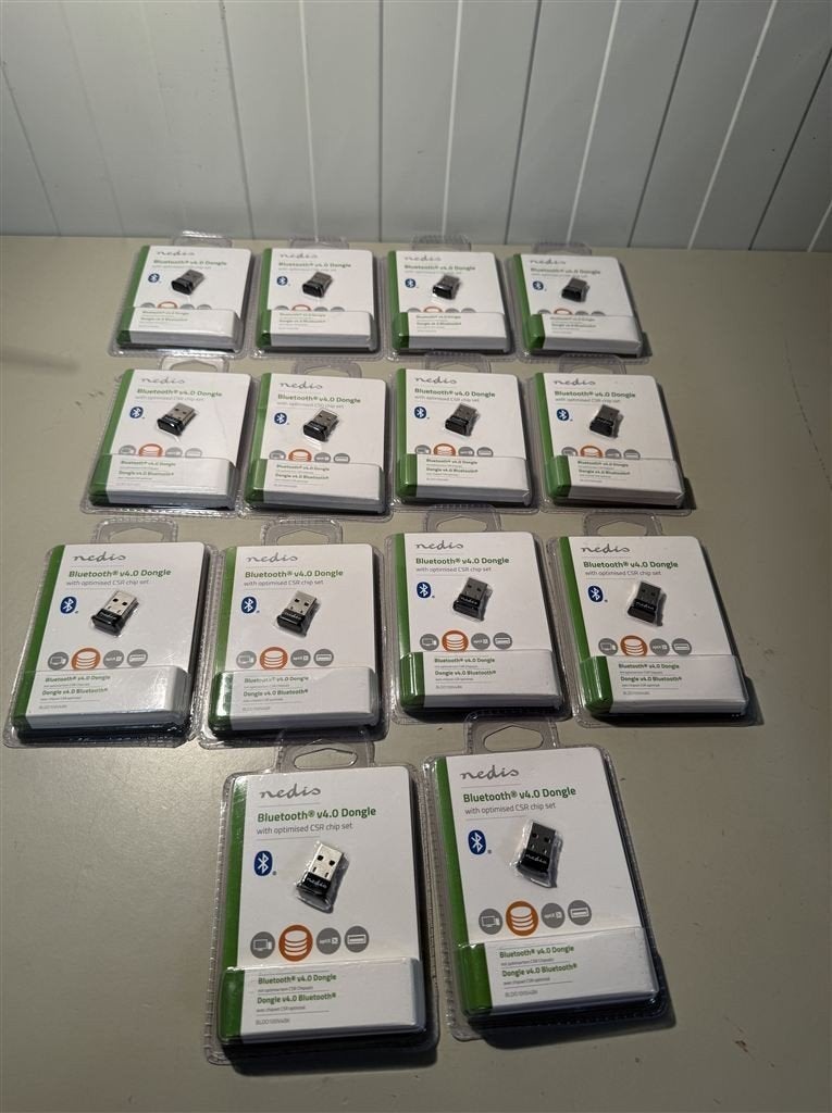 13 stuks nedis - V4BK USB Bluetooth 4.0 Wireless Dongle Adap, Computers en Software, Ophalen of Verzenden, Nieuw, 128 GB