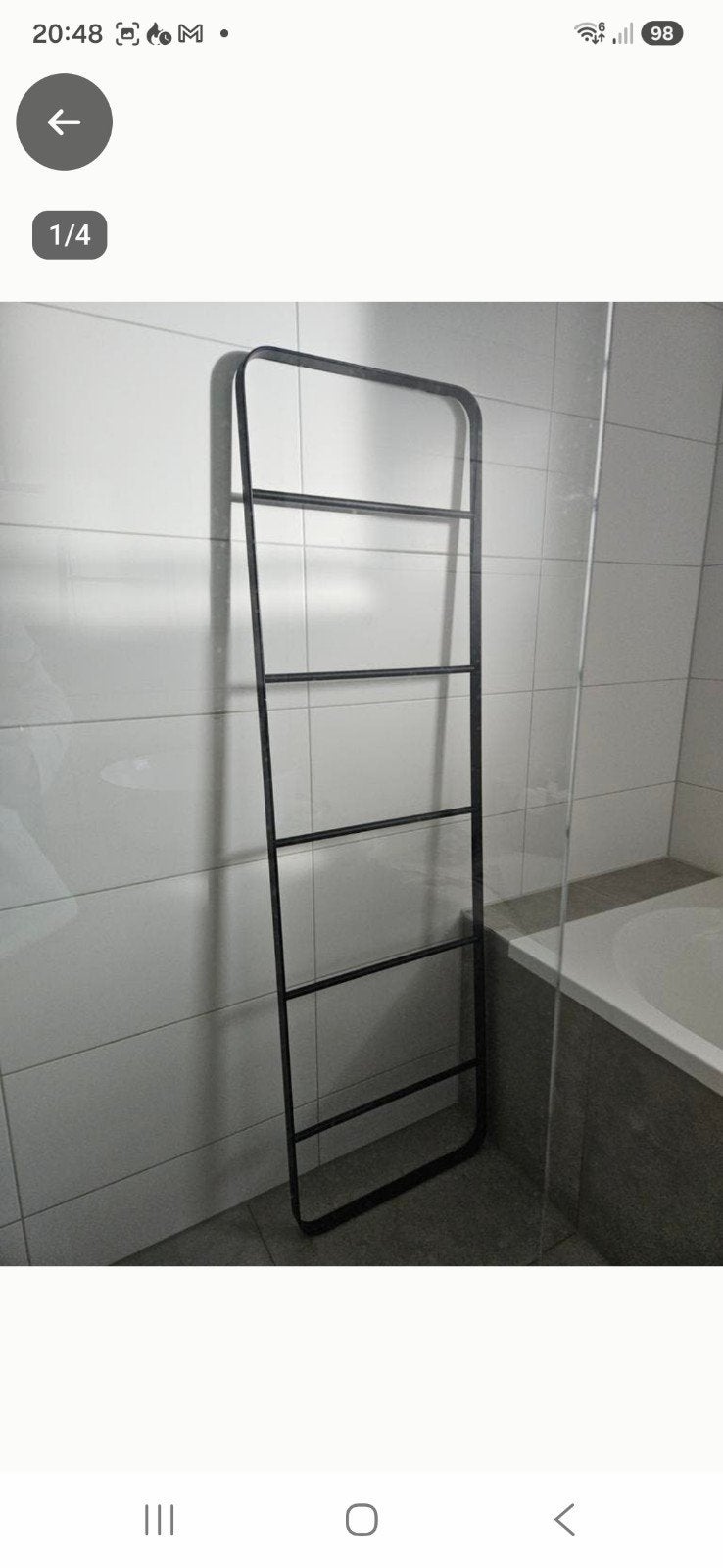 Sealskin Brix handdoekladder, Huis en Inrichting, Ophalen, Gebruikt, Overige typen, 150 tot 200 cm