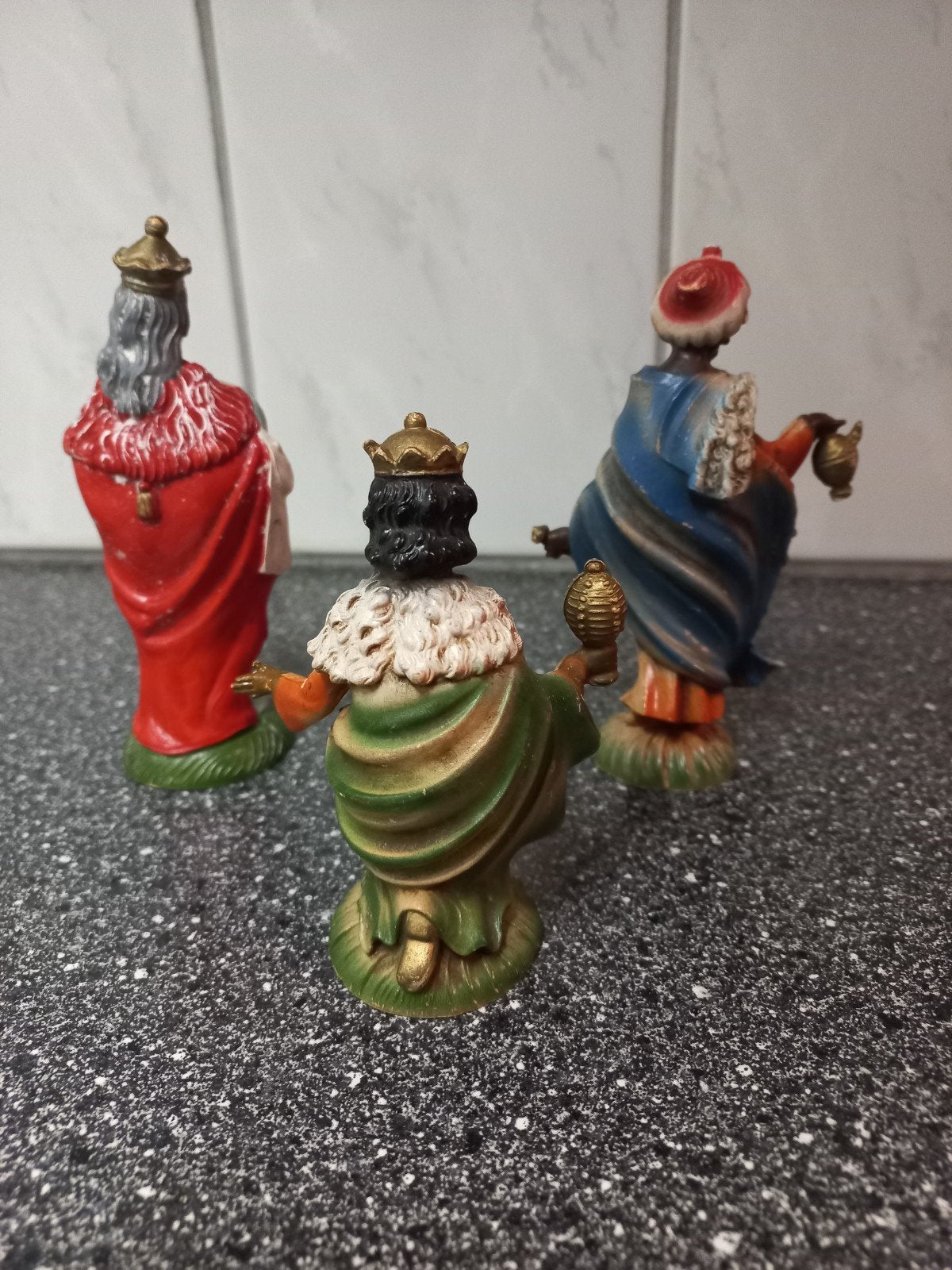 Vintage kerstgroep figuren Italy 3 wijzen, Diversen, Onbekend, Ophalen of Verzenden, Zo goed als nieuw, Onbekend