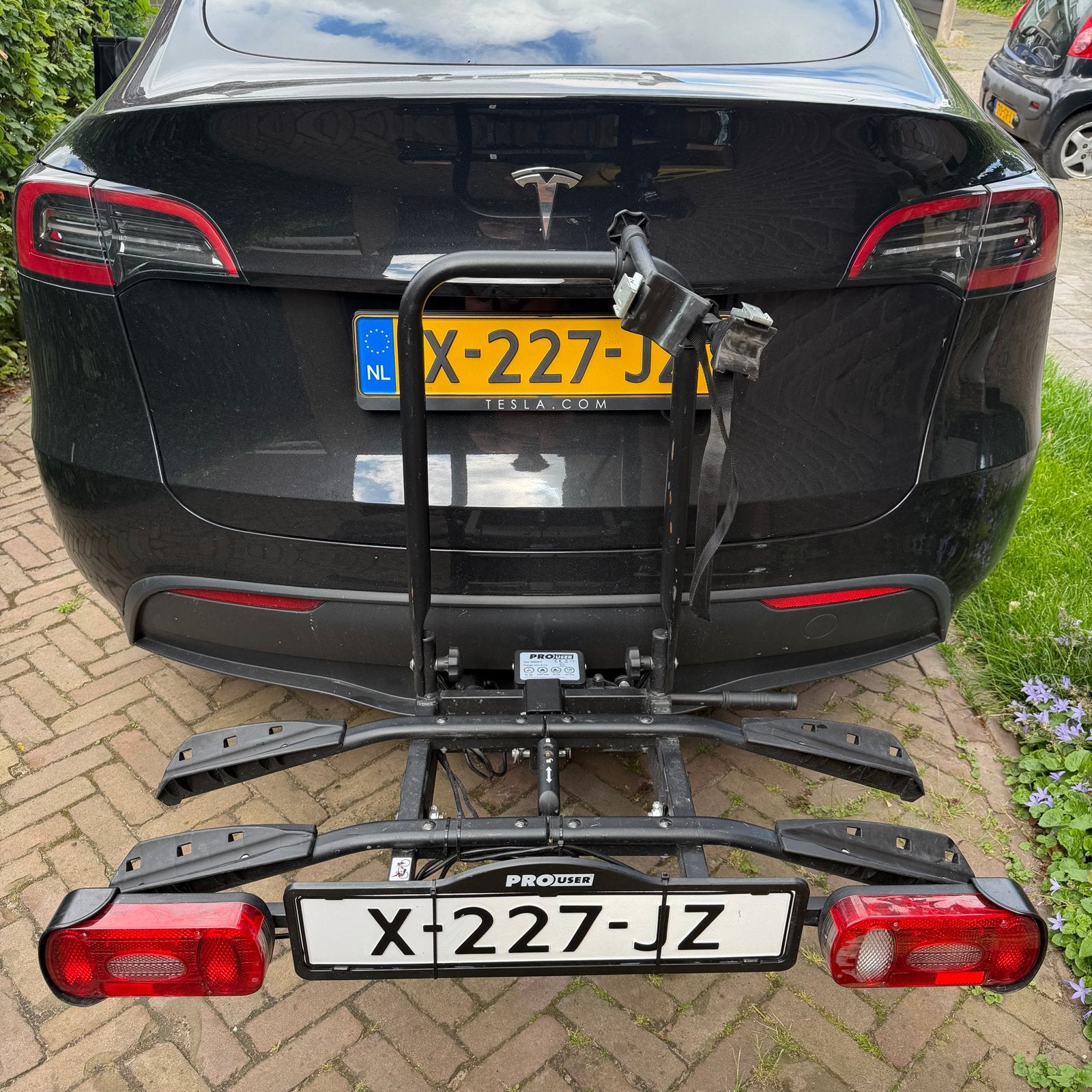 ProUser Amber II Trekhaak Fietsendrager voor 2 fietsen, Ophalen, Zo goed als nieuw, 2 fietsen, Trekhaakdrager