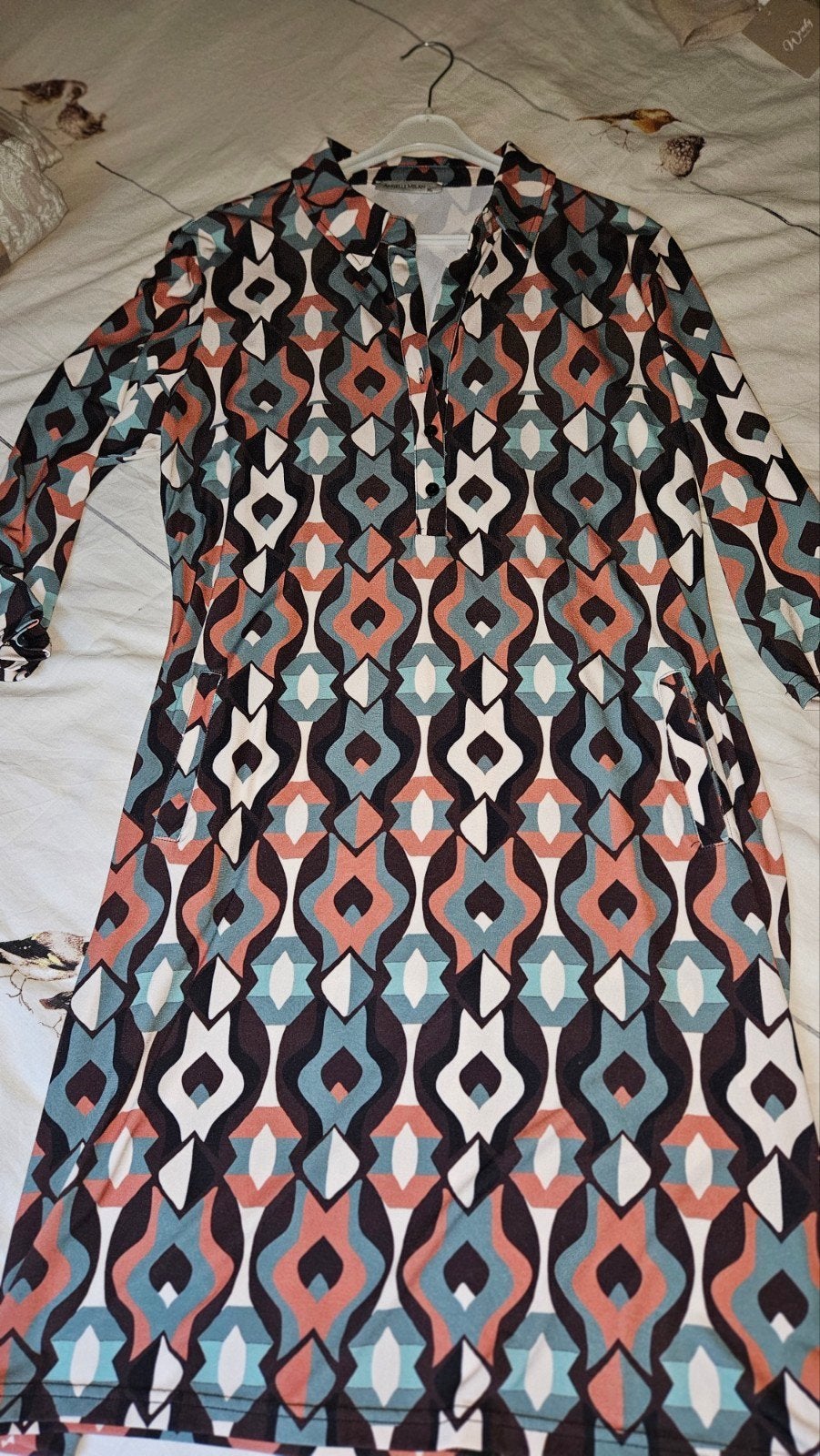 angelle milan jurk xl, Angelle Milan, Meerkleurig, Maat 46/48 (XL) of groter, Ophalen of Verzenden