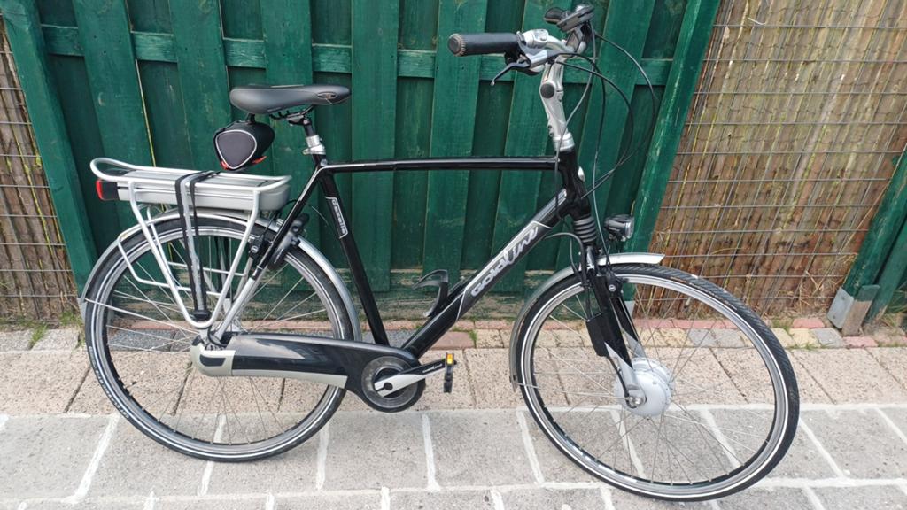 Gazelle Coldline zwart Heren  Fiets D61 Elektrische, Ophalen, Zo goed als nieuw, 59 cm of meer, 50 km per accu of meer