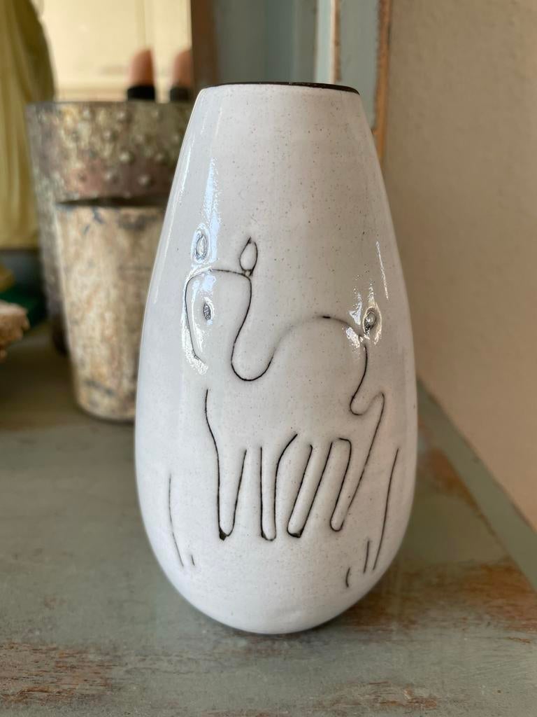 Superschattig vintage retro vaasje hert hertje, Ophalen of Verzenden, Huis en Inrichting