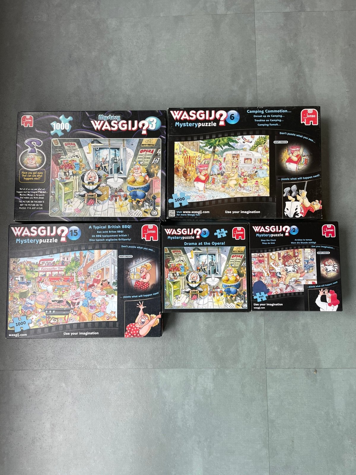 Wasgij Mystery puzzels, Ophalen of Verzenden, 500 t/m 1500 stukjes, Zo goed als nieuw