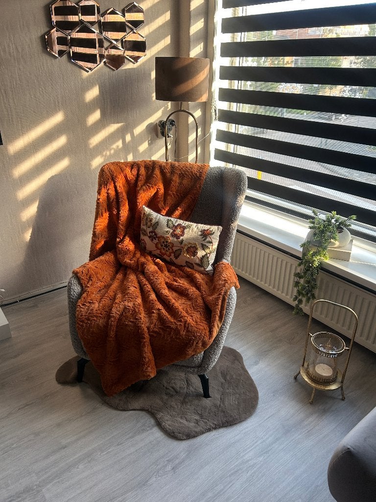 Lichtgrijze Bouclé Fauteuil, Huis en Inrichting, Ophalen, Zo goed als nieuw, 75 tot 100 cm, Stof