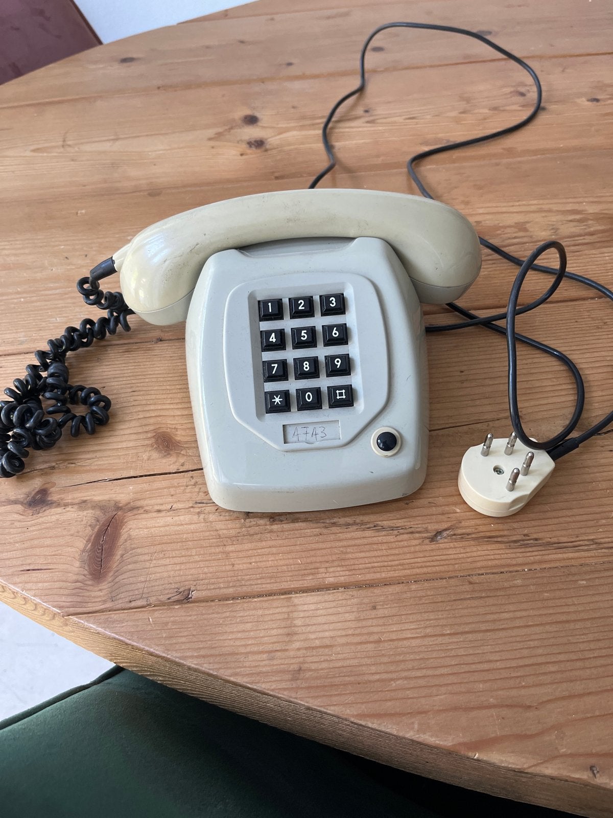 Vintage druktoetstelefoon - Jaren '80 design, Ophalen of Verzenden, Gebruikt