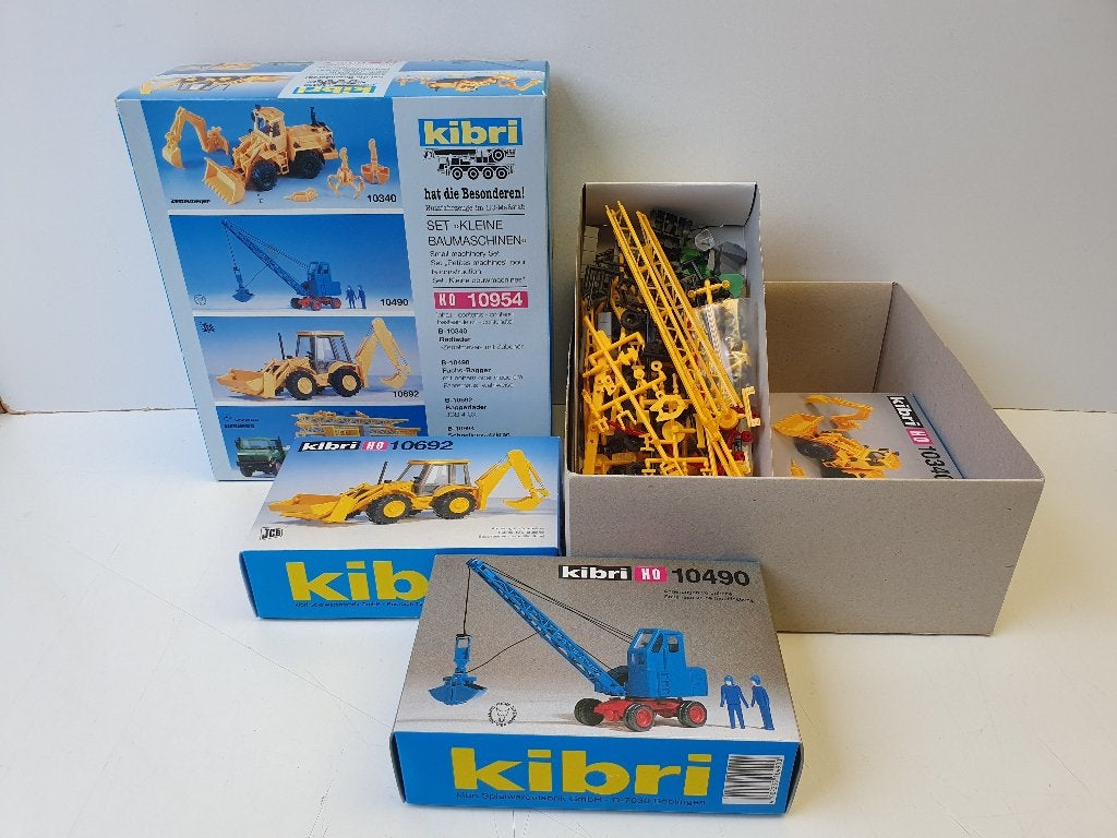 KIBRI H0 10954 Set Kleine Baumaschinen in OVP, Overige merken, Gelijkstroom of Wisselstroom, Overige typen, Ophalen of Verzenden