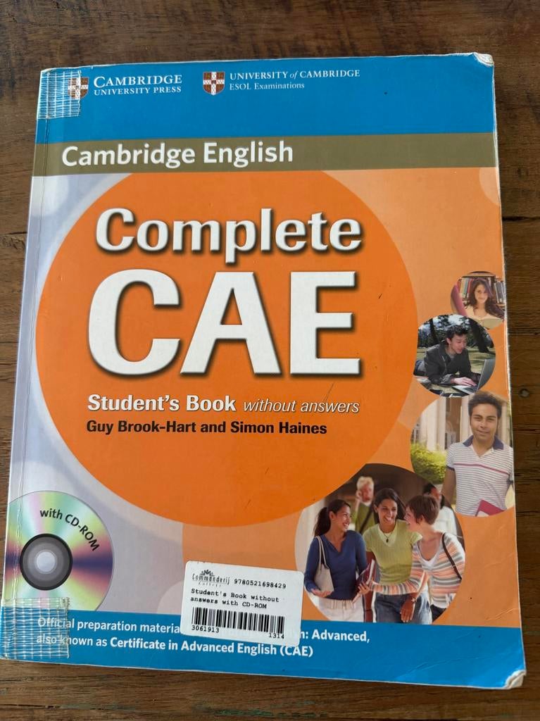 Cambridge English Complete CAE Student's Book met CD-ROM, Boeken, Ophalen of Verzenden, Zo goed als nieuw, Non-fictie