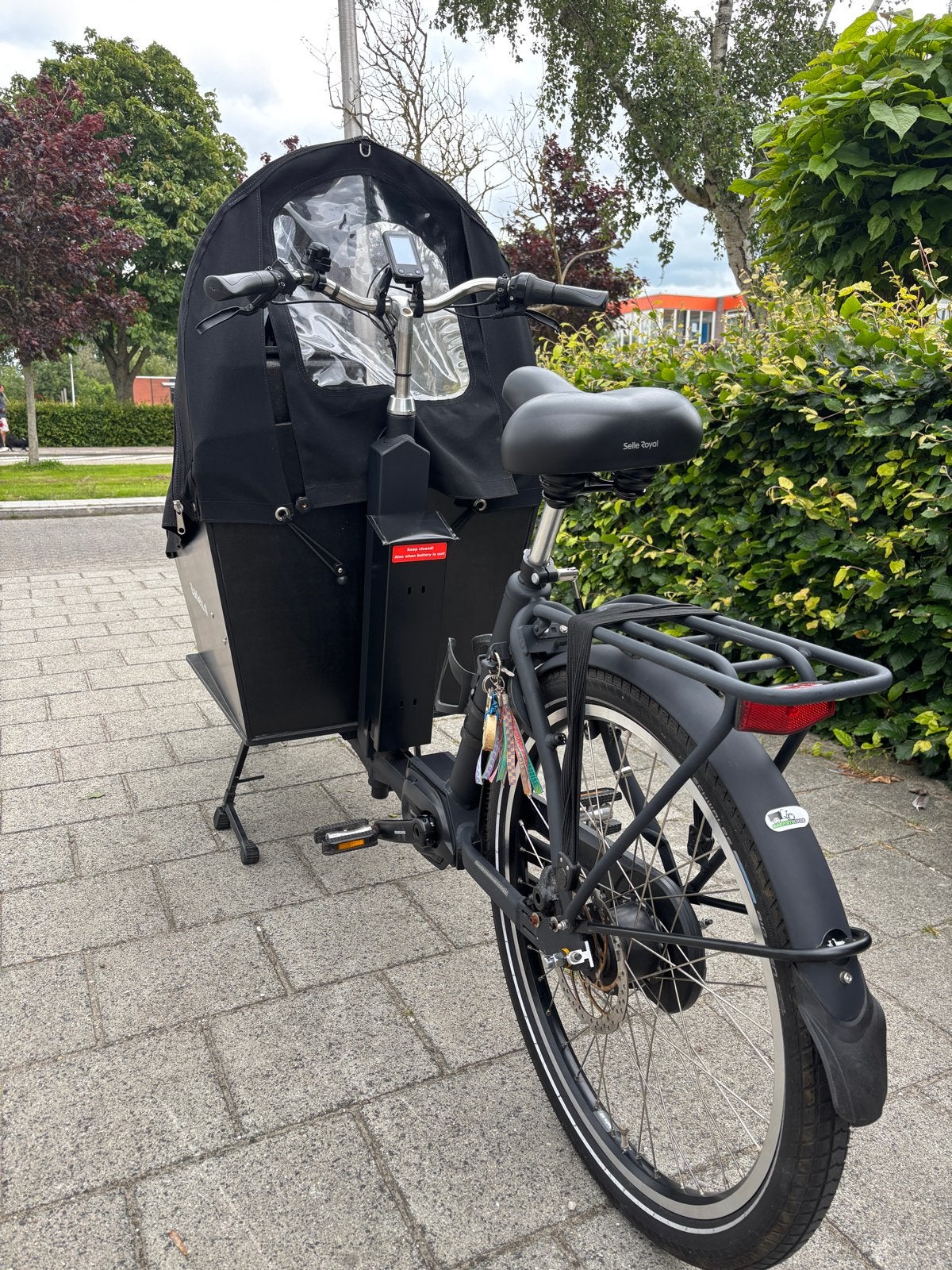Bakfiets Cargo Long Bakfiets. nl met 504Wh accu, Elektrisch, Zo goed als nieuw, 2 kinderen, Schijfrem