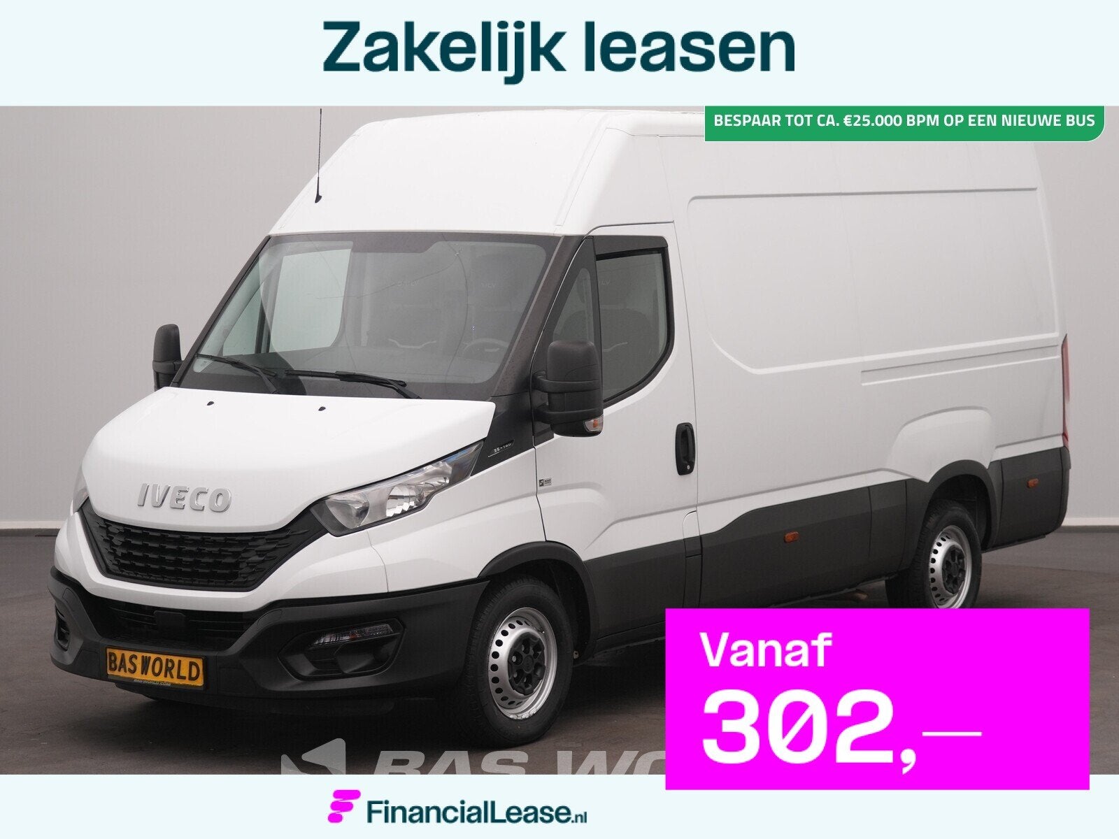 Iveco Daily 35S14 L2H2 Airco Cruise 3500kg trekgewicht Euro6, Stof, Gebruikt, Euro 6, Iveco