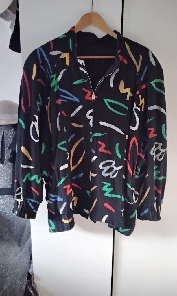 Jas Joan Miró Maggy London Art Jeannene Booher Collector, Ophalen, Joan Miró Maggy, Zwart, Maat 46/48 (XL) of groter