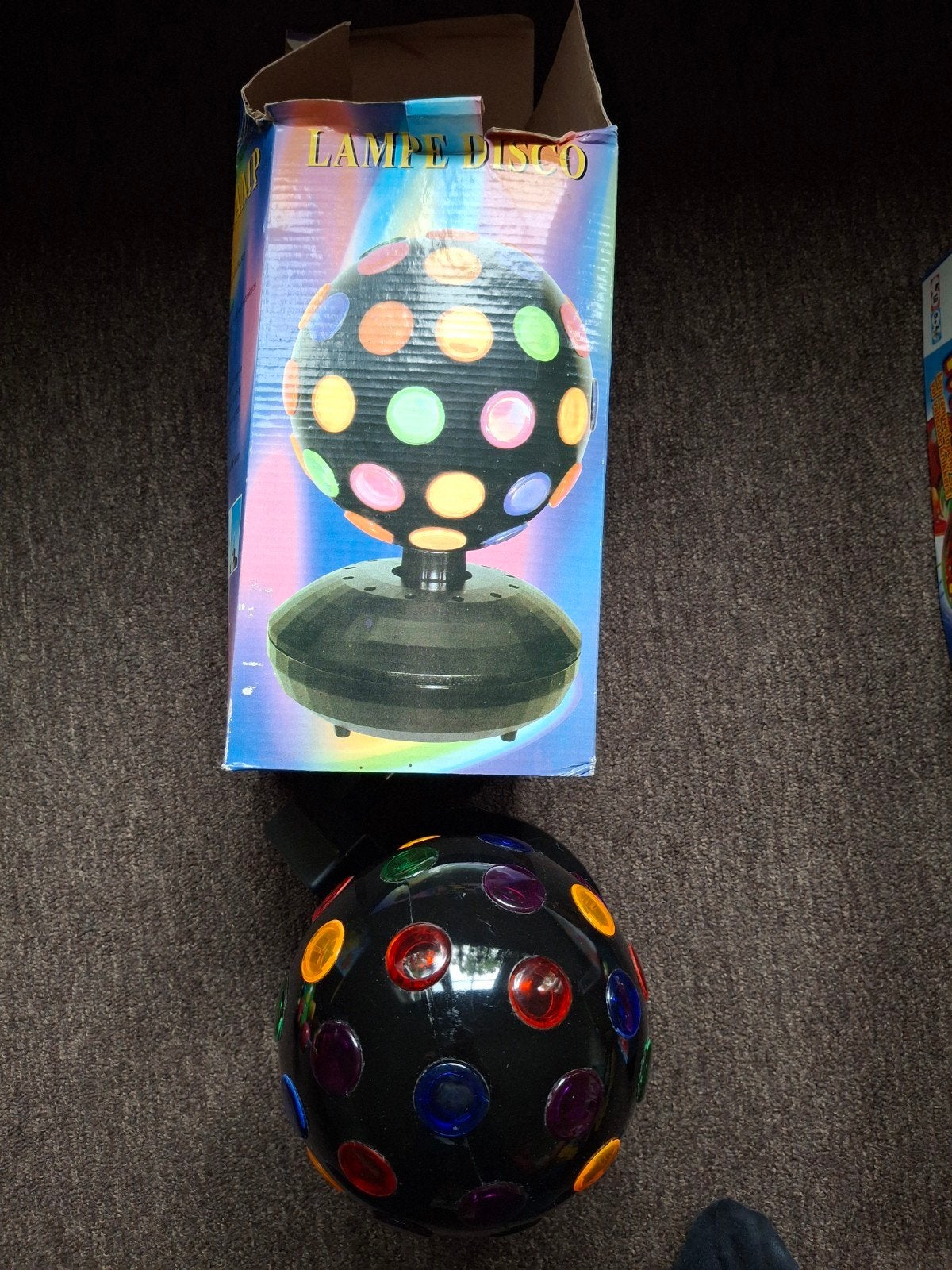 disco lamp, Ophalen of Verzenden, Zo goed als nieuw, Discobol, Kleur