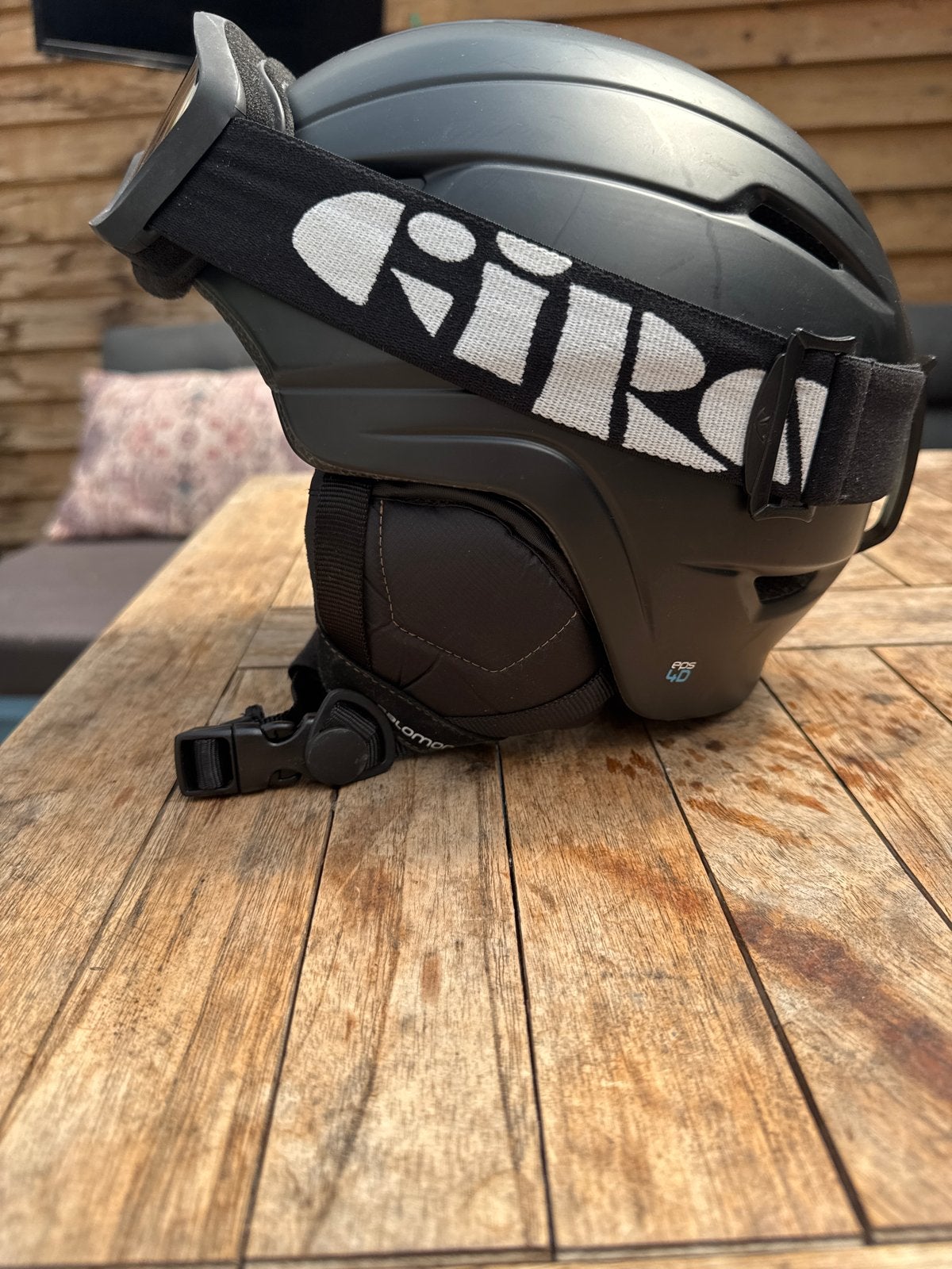 Salomon Cruiser Skihelm met Giro Skibril - Maat M, Ophalen of Verzenden, Zo goed als nieuw, Maat 38/40 (M), Overige typen