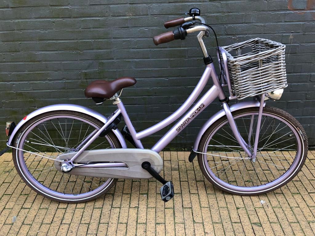 2x meisjesfiets 26 inch: Sparta Pick Up + Wheelerz, Terugtraprem, Gebruikt, Versnellingen, Ophalen