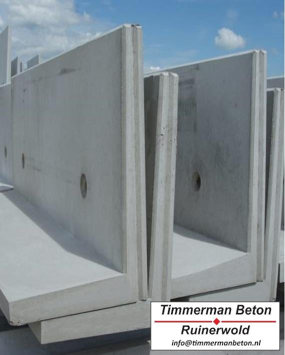 Silo keerwanden 150x350x100 tbv voer, mest of grondstoffen, Tuin en Terras, Tegels en Klinkers, Ophalen of Verzenden, Beton, Minder dan 5 m²