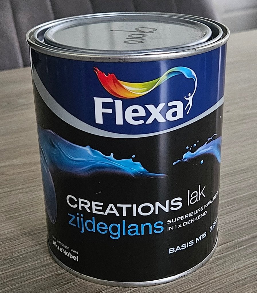 FLEXA Creations lak zijdeglans basis M15  0,95 L, Wit, Nieuw, Ophalen of Verzenden, Lak