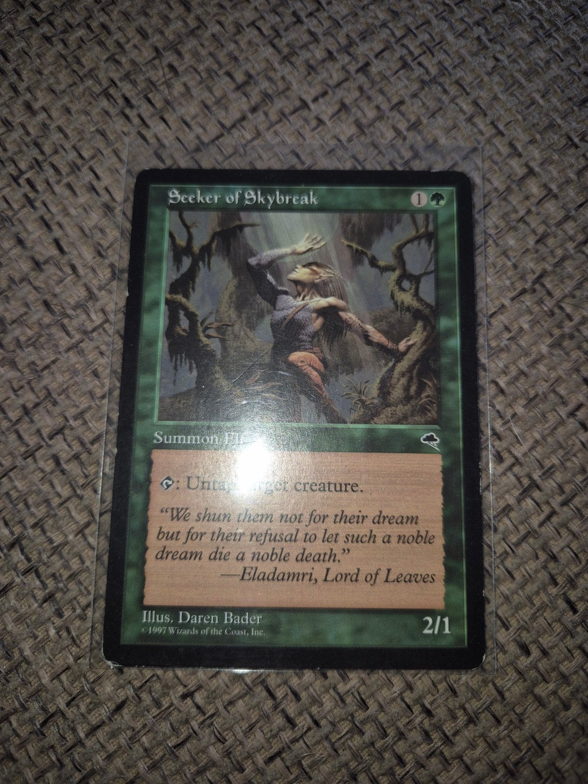 Magic: The Gathering - Seeker of Skybreak (1997), Ophalen of Verzenden, Gebruikt, Losse kaart