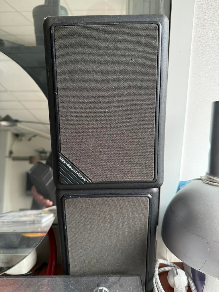 2 Mordaunt Short CS1 compact speakers, Overige merken, Ophalen of Verzenden, Zo goed als nieuw, 60 tot 120 watt