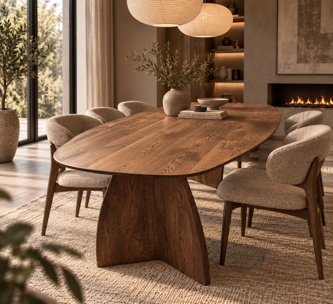 Deens ovaal eettafel 260 cm | op voorraad, Huis en Inrichting, 100 tot 150 cm, Scandinavisch, Ophalen of Verzenden, Vijf personen of meer