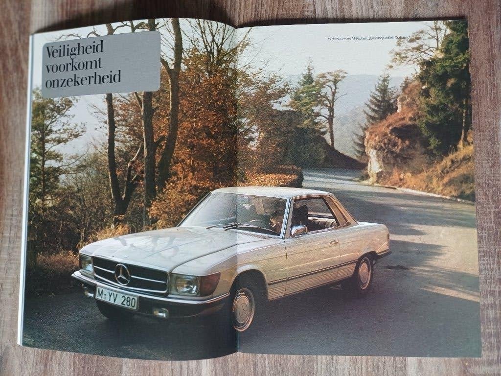 Mercedes 280SLC, 350SLC, 450SLC (5.0) brochure uit 1978, Ophalen of Verzenden, Zo goed als nieuw, Mercedes