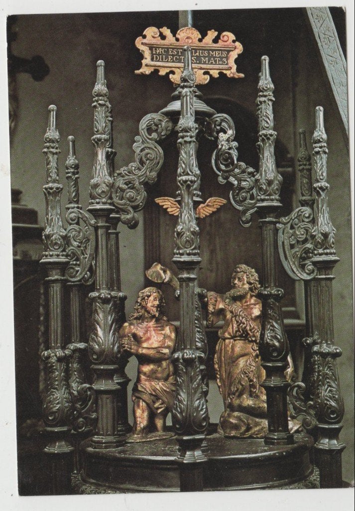 Venlo Detail van Doopvont in Martinuskerk Ongelopen, Verzenden, 1980 tot heden, Ongelopen, Limburg