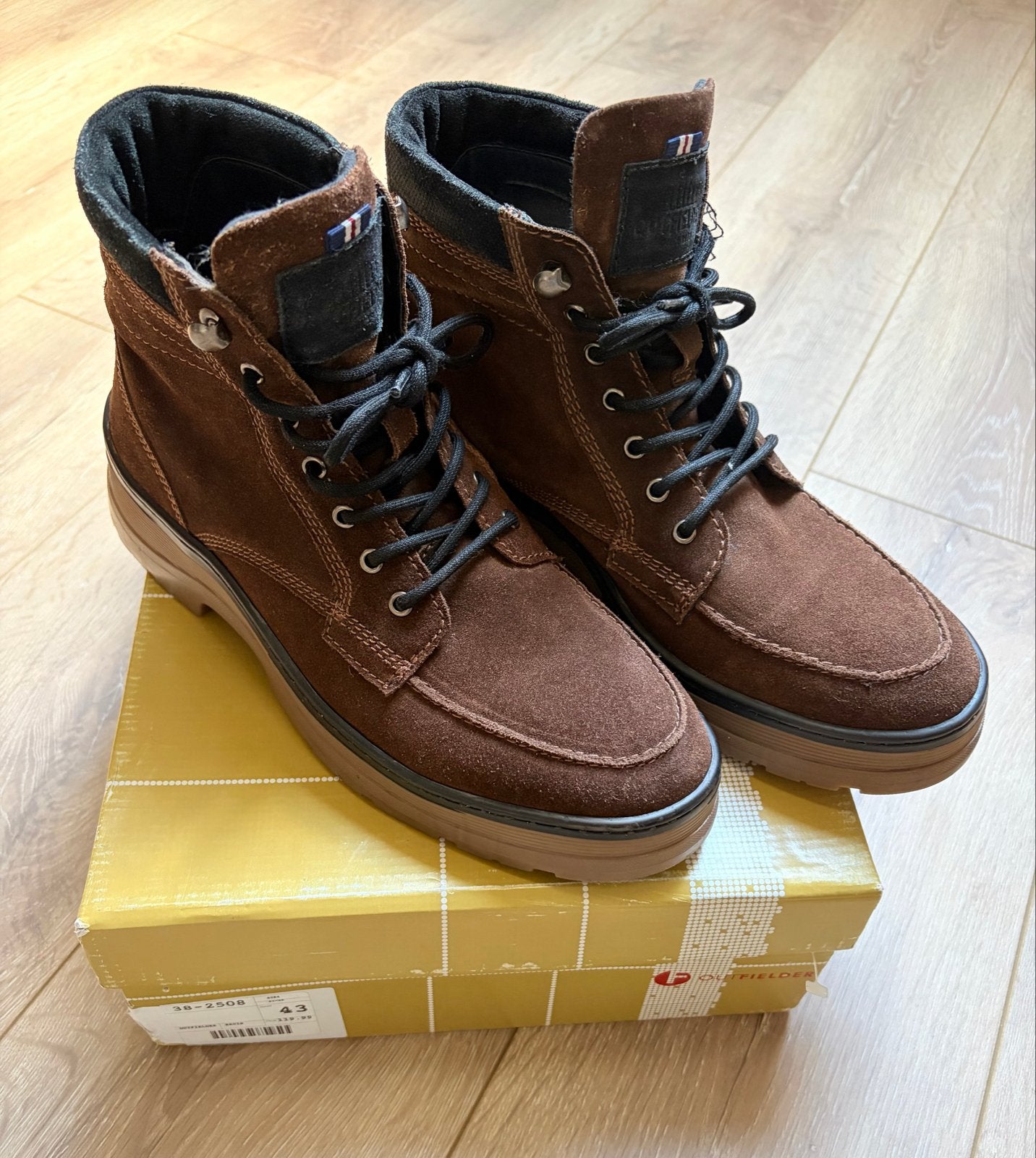 Outfielder veterboots maat 43 - Nieuw en ongedragen, Kleding | Heren, Schoenen, Verzenden, Nieuw, Bruin, Boots
