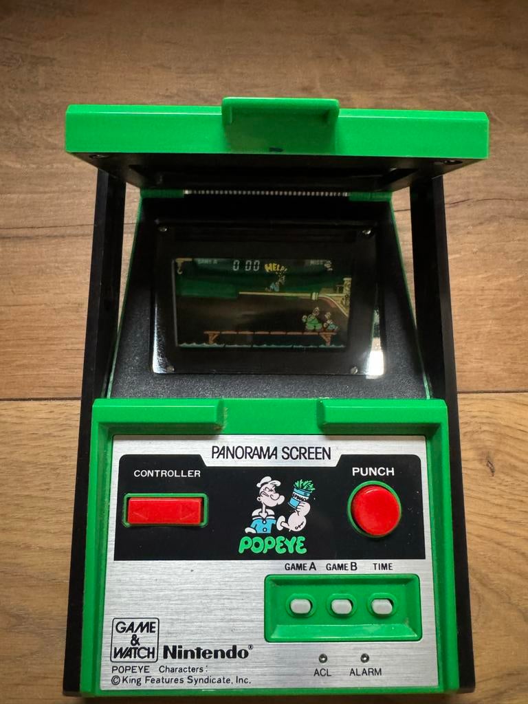 Nintendo Game & Watch PopEye (Panorama Screen), 1 speler, Ophalen of Verzenden, Gebruikt, Vanaf 3 jaar