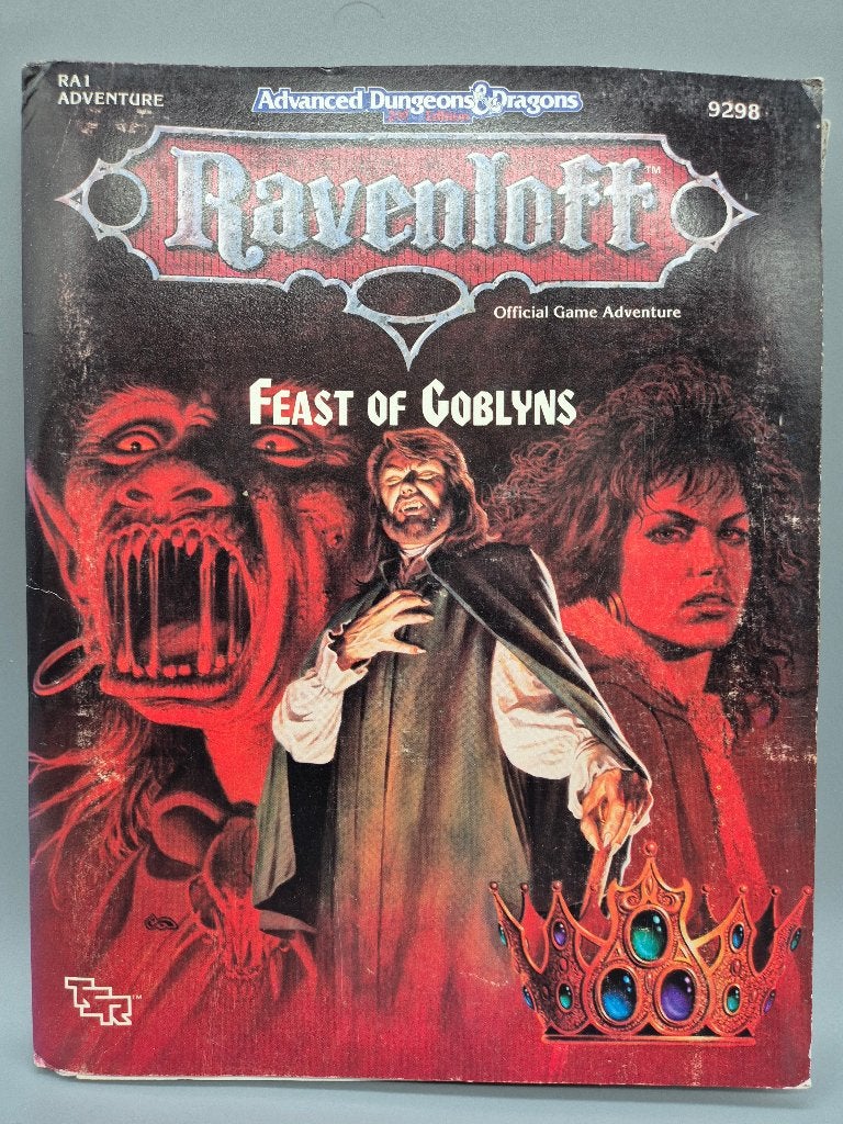 AD&D 2e Ravenloft Feast of Goblyns RA1 TSR 9298, Ophalen of Verzenden, Gebruikt, Historisch, Boek of Catalogus