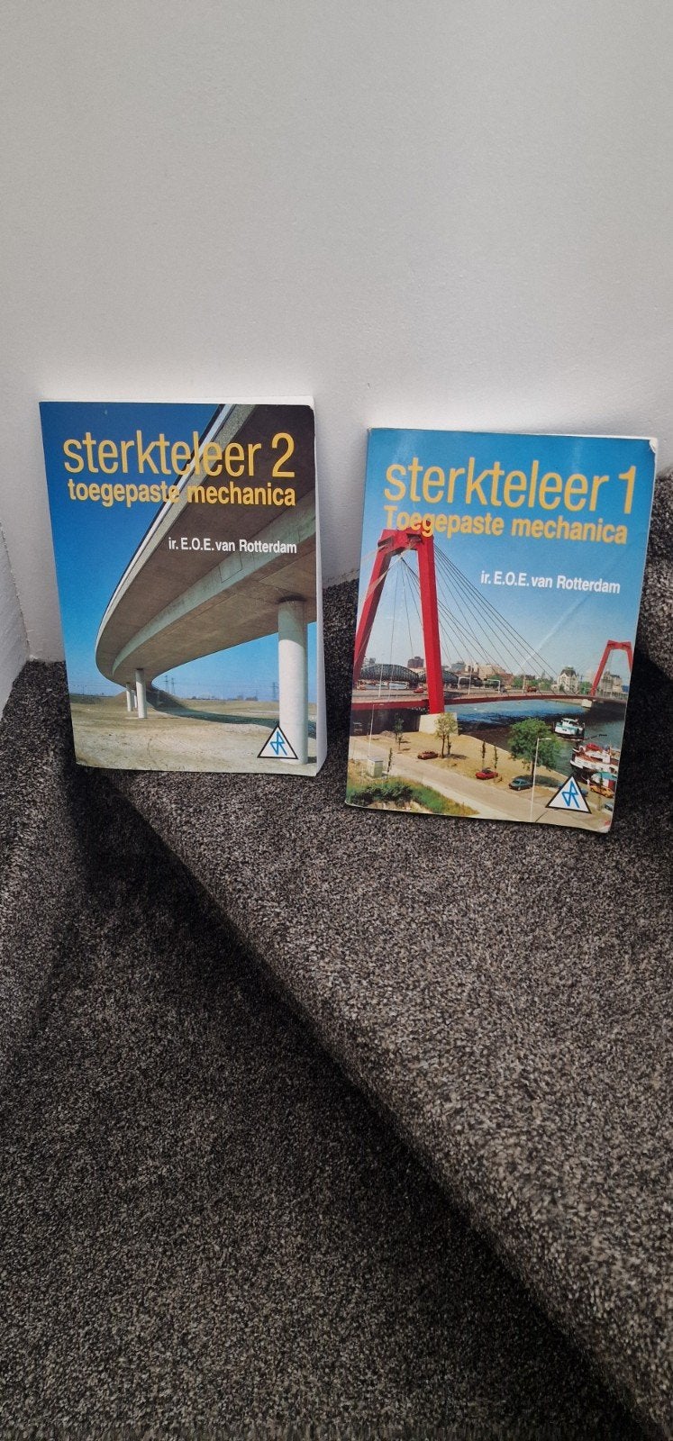 Sterkteleer 1 & 2 Toegepaste Mechanica-ir. E.O.E. van Rotte, Boeken, Beta, Ir. E.O.E. van Rotterdam, Gelezen, HBO