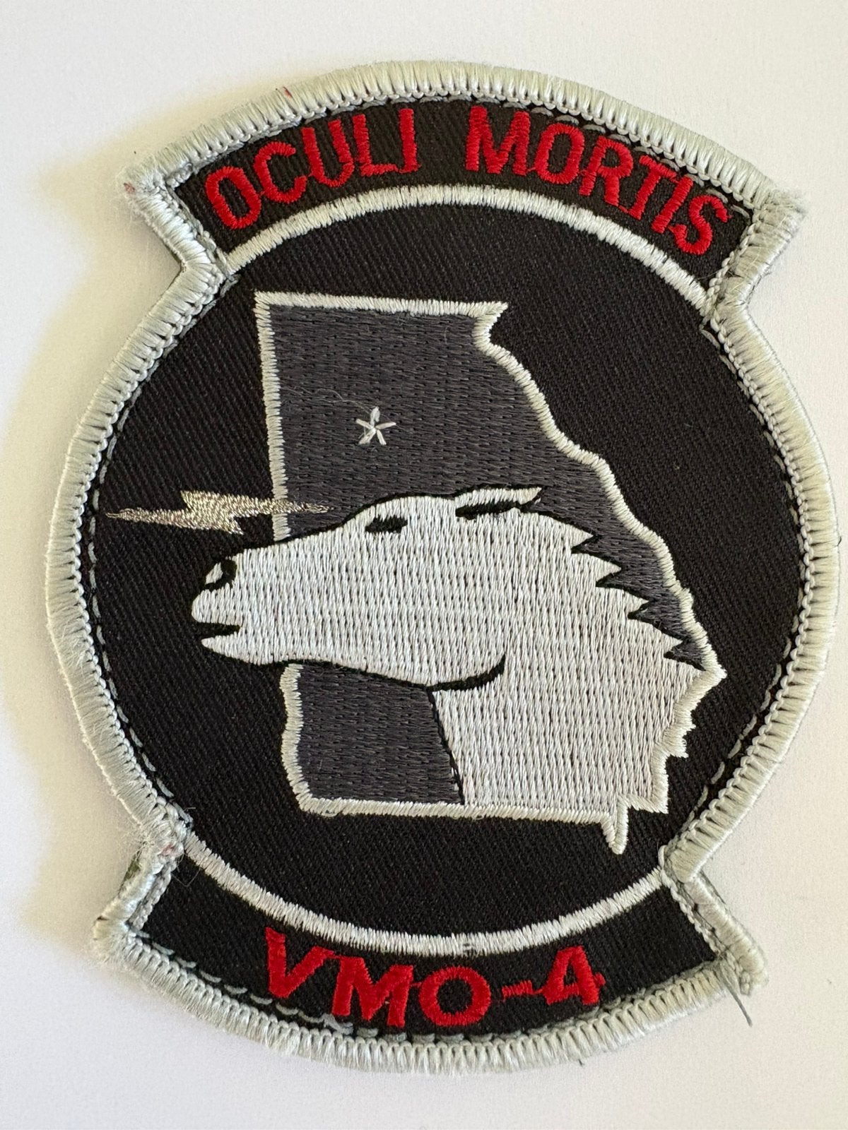 US Marines Corps VMO-4 squadron patch, Ophalen of Verzenden, Luchtmacht, Amerika, Embleem of Badge
