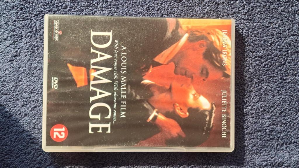 Damage "Jeremy Irons, Juliette Binoche", Alle leeftijden, Ophalen of Verzenden, Zo goed als nieuw