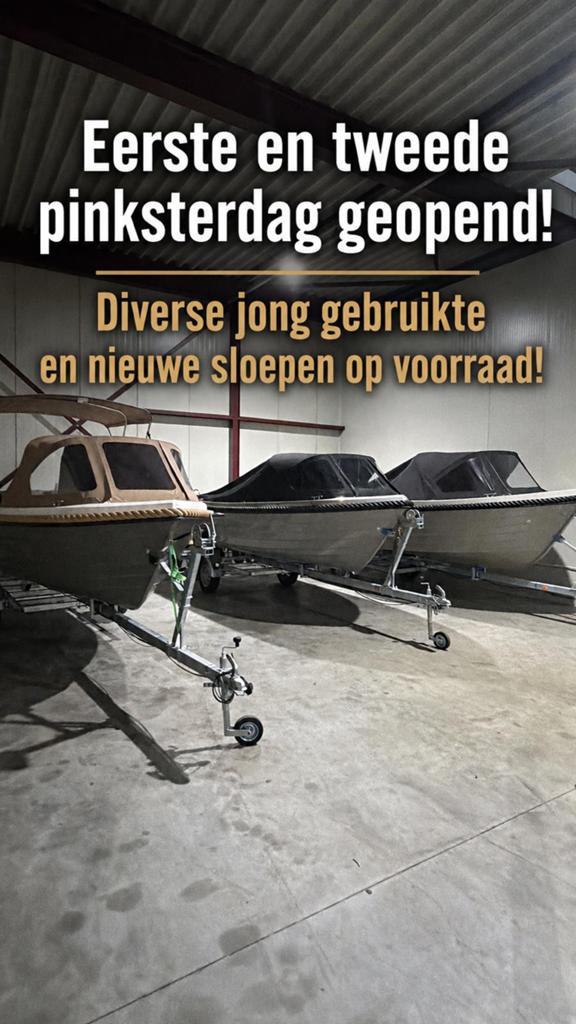 Diverse nieuw en jong genruikte sloepen te koop