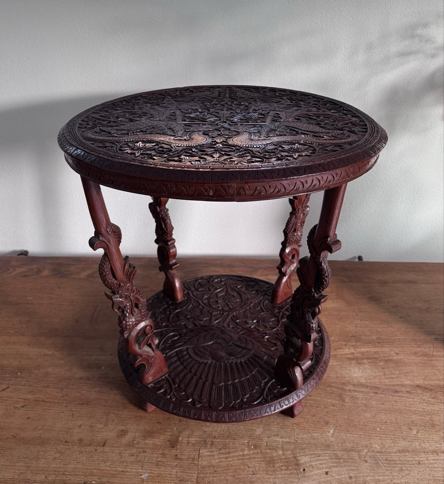 Antieke indische bijzettafelt/plantentafel, Ophalen