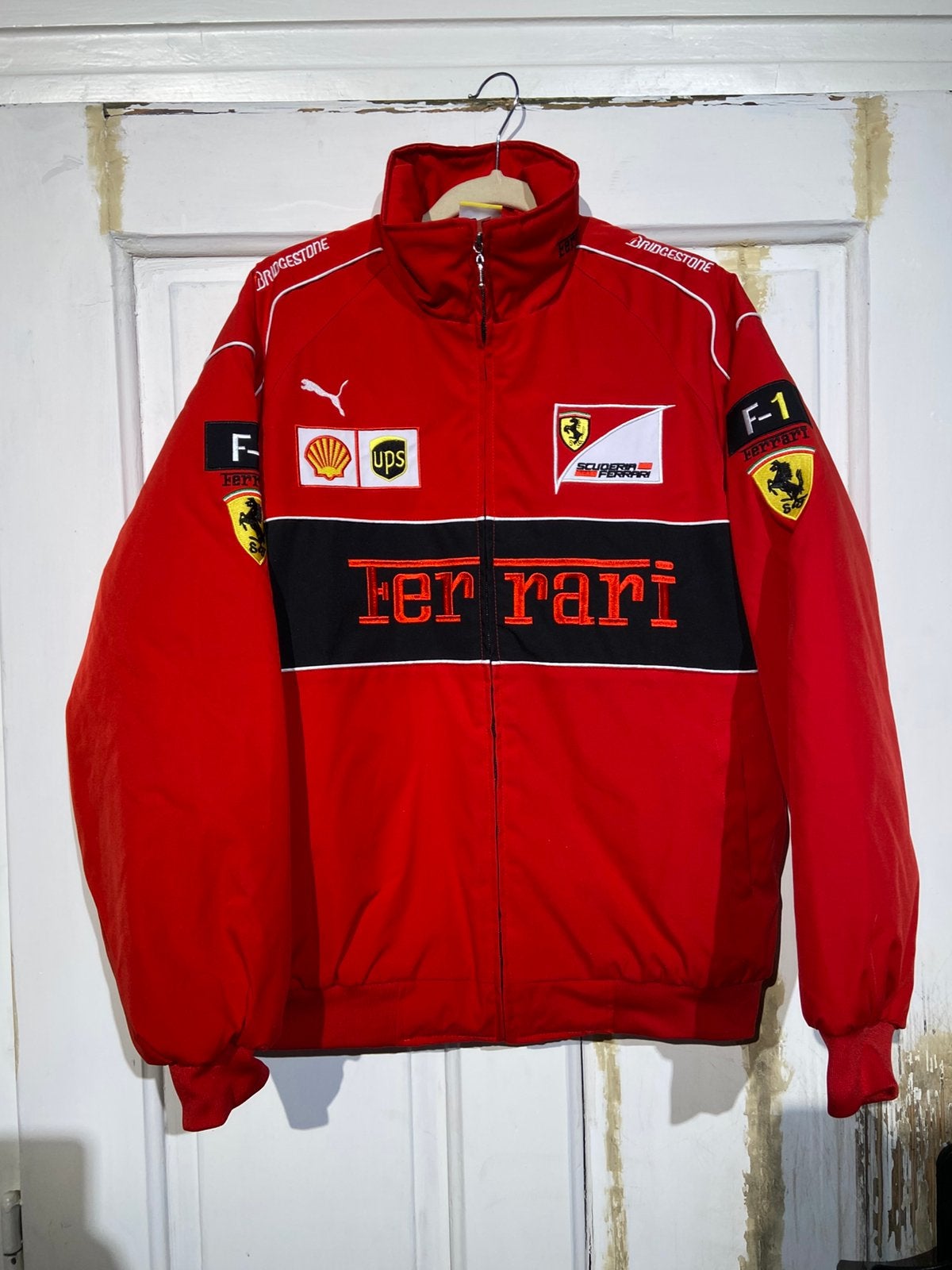 Ferrari Bomberjack Racing (maat XL) Vintage red, Ophalen of Verzenden, Zo goed als nieuw, Maat 56/58 (XL), Rood