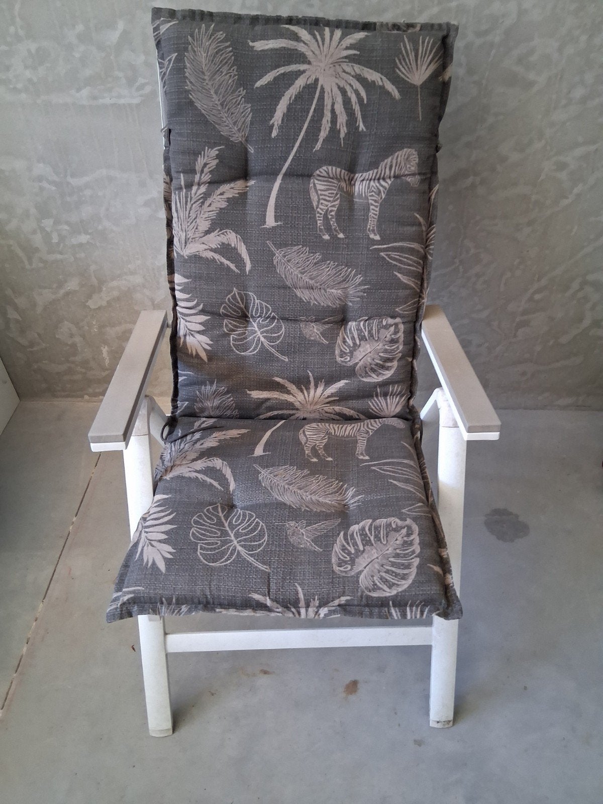 4 tuinstoelen met kussens, Ophalen of Verzenden, Gebruikt