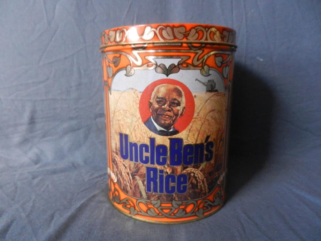 Cilindrisch blikken voorraadblik Uncle Ben's rice jaren 80, Ophalen of Verzenden, Nieuw, Overige, Overige merken